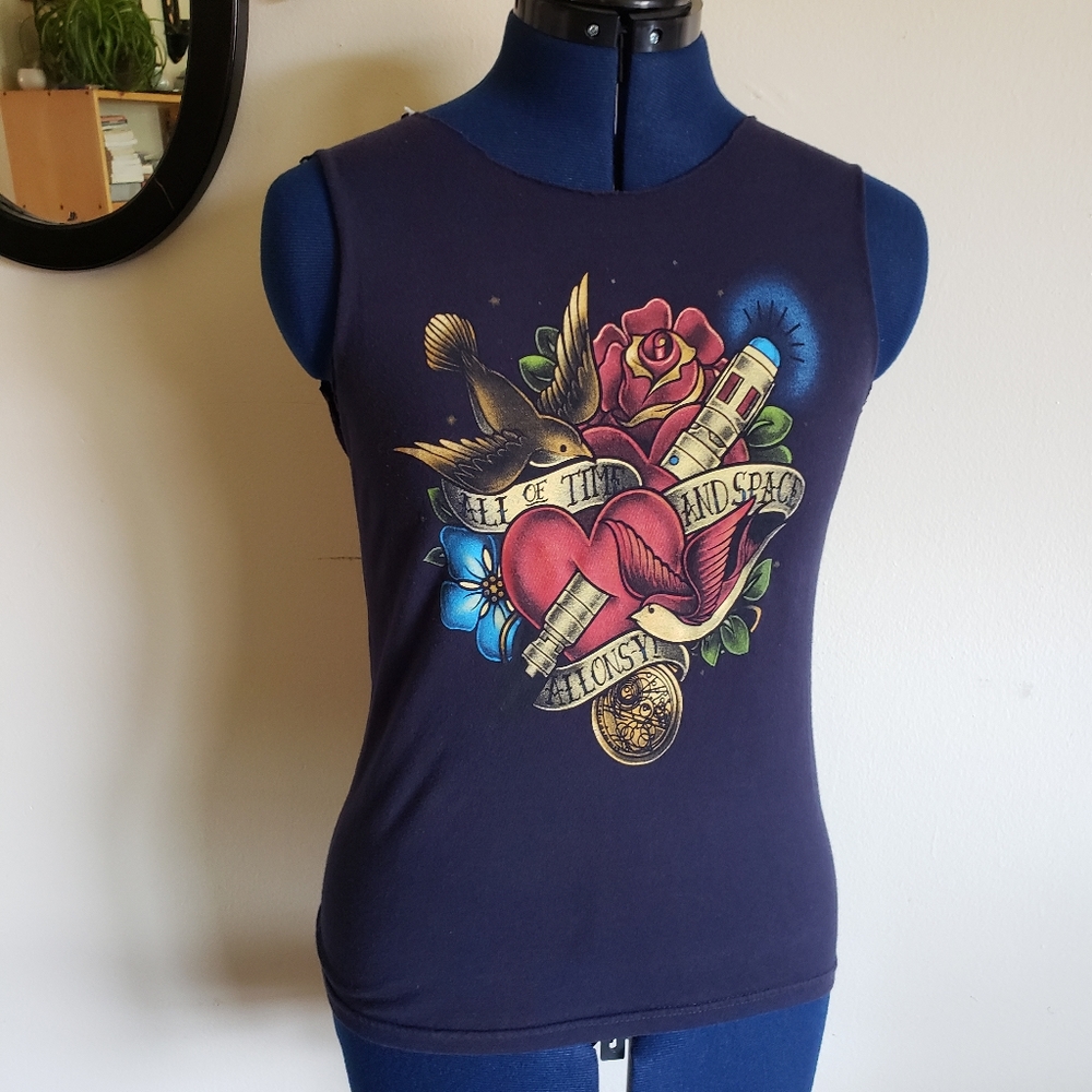 Deconstructed Doctor Who tank top